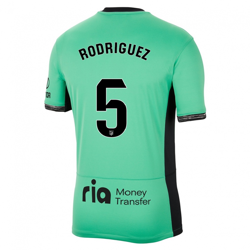 Kandiny Niño Camiseta Cinta Rodriguez #5 Primavera Verde Equipación Tercera 2023/24 La Camisa