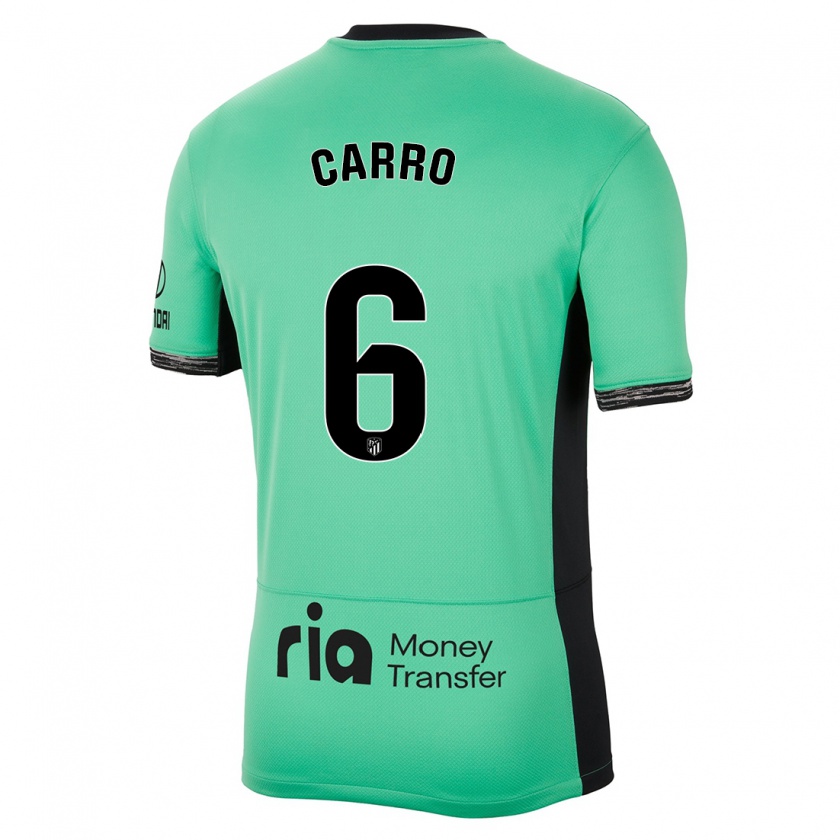 Kandiny Bambino Maglia Mikel Carro #6 Verde Primavera Kit Gara Third 2023/24 Maglietta