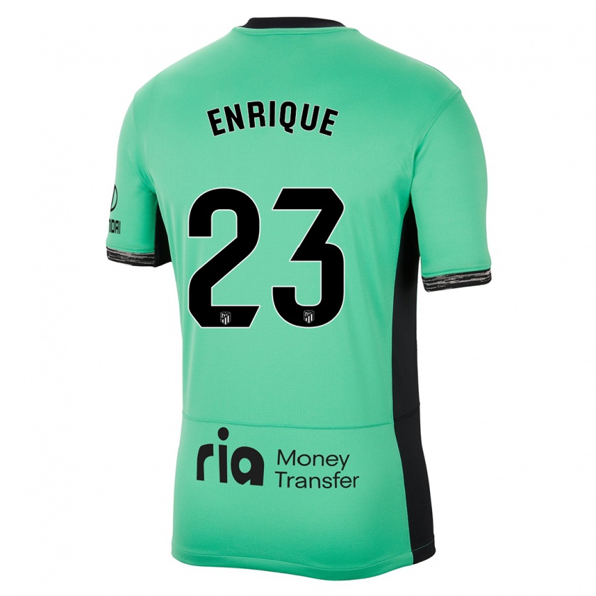 Kandiny Bambino Maglia Gustavo Enrique #23 Verde Primavera Kit Gara Third 2023/24 Maglietta