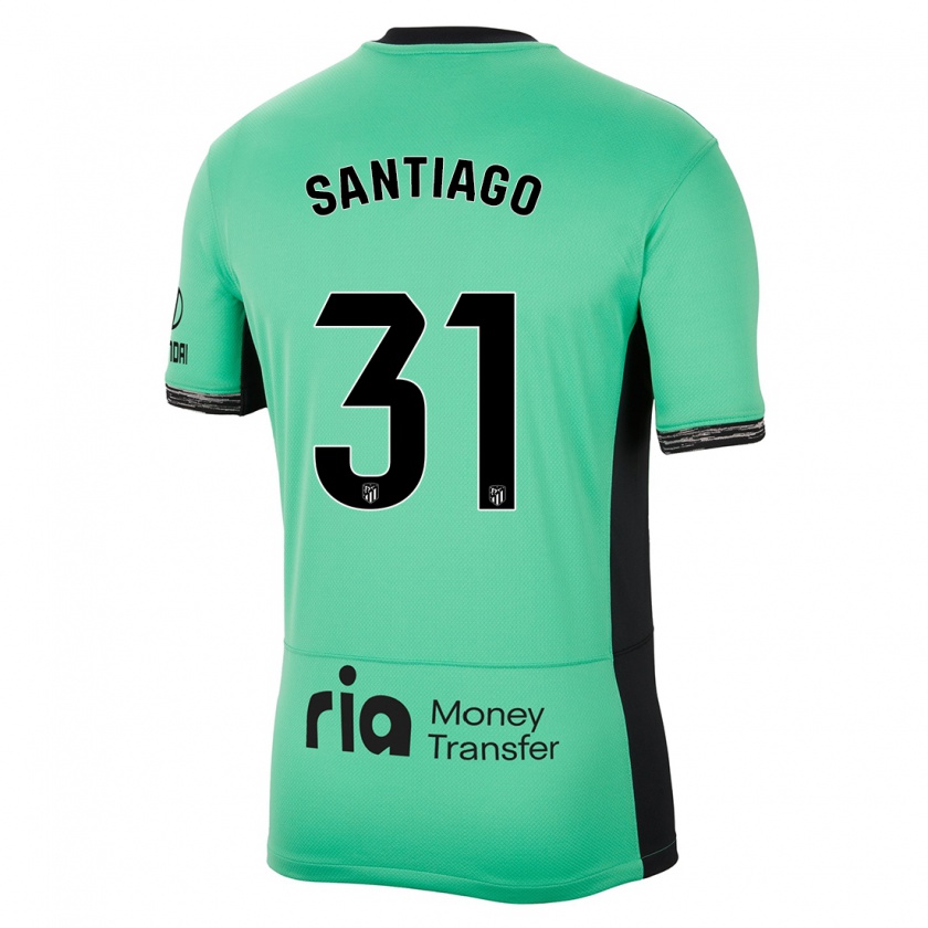 Kandiny Bambino Maglia Abraham Santiago #31 Verde Primavera Kit Gara Third 2023/24 Maglietta