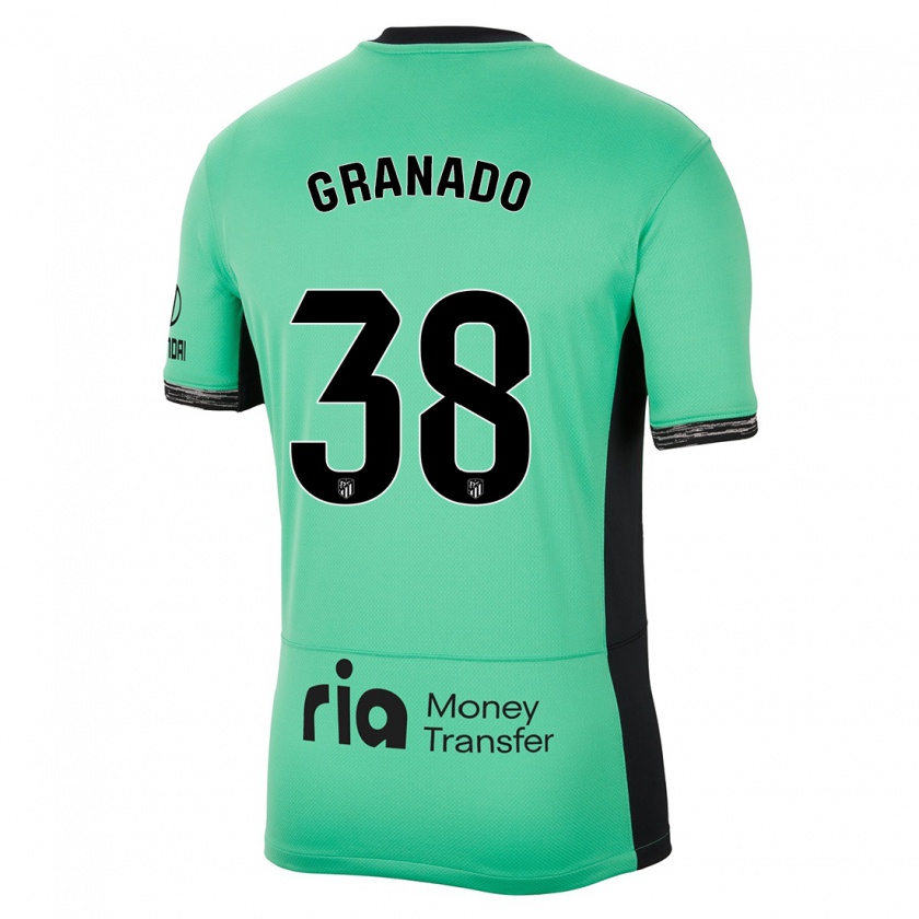 Kandiny Kinder Adrian Granado #38 Frühlingsgrün Ausweichtrikot Trikot 2023/24 T-Shirt Österreich