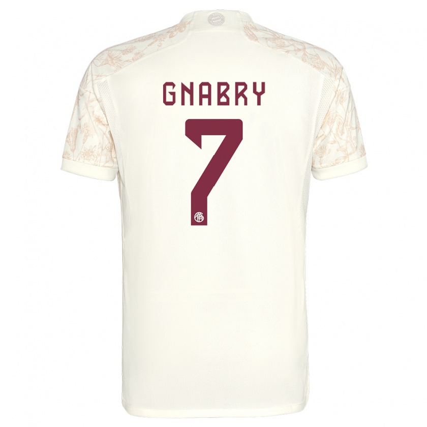 Kandiny Bambino Maglia Serge Gnabry #7 Bianco Kit Gara Third 2023/24 Maglietta