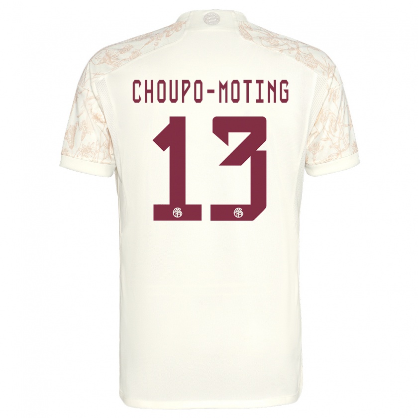 Kandiny Kinderen Eric Maxim Choupo-Moting #13 Gebroken Wit Thuisshirt Derde Tenue 2023/24 T-Shirt België