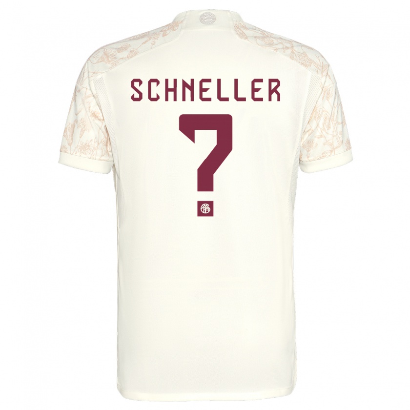 Kandiny Kinder Lukas Schneller #0 Cremefarben Ausweichtrikot Trikot 2023/24 T-Shirt Österreich