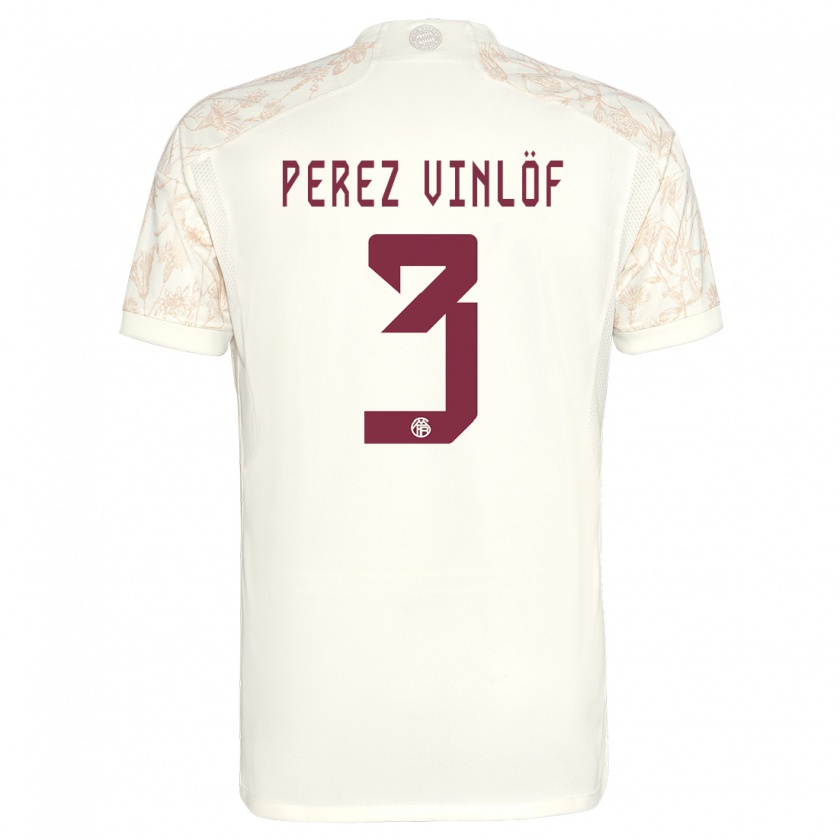 Kandiny Kinder Matteo Perez Vinlöf #3 Cremefarben Ausweichtrikot Trikot 2023/24 T-Shirt Österreich