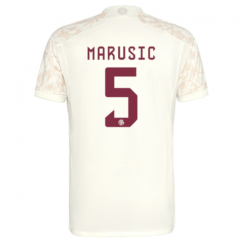 Kandiny Kinder Gabriel Marusic #5 Cremefarben Ausweichtrikot Trikot 2023/24 T-Shirt Österreich