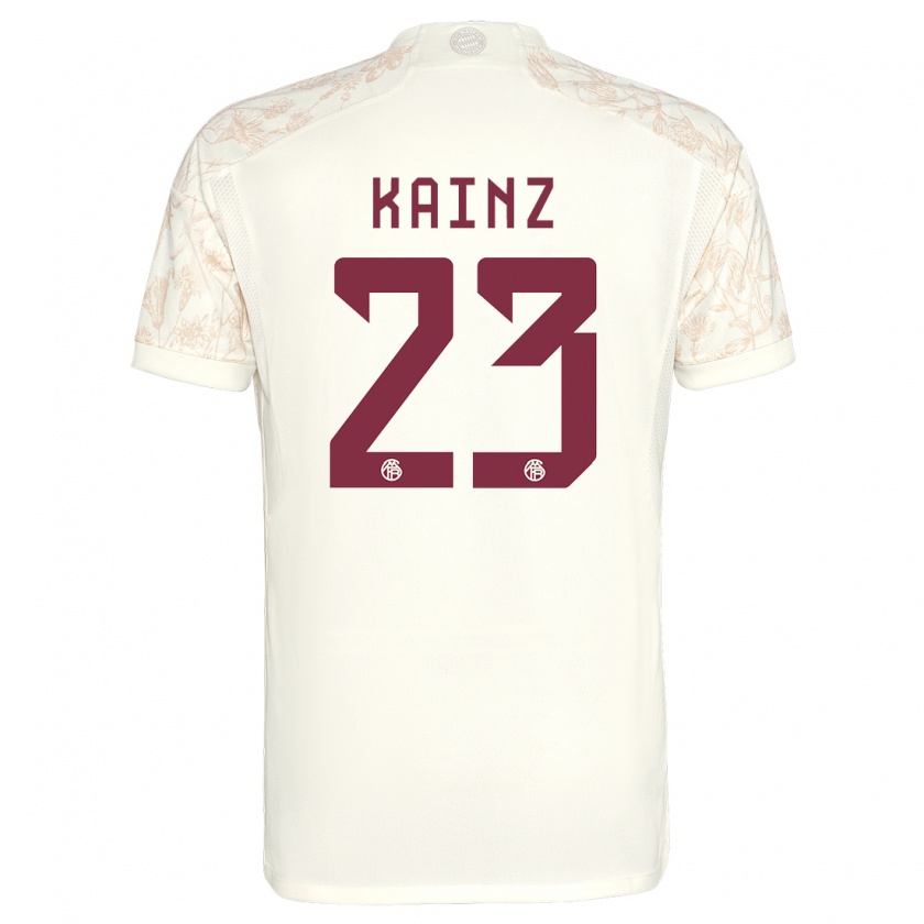 Kandiny Kinder Manuel Kainz #23 Cremefarben Ausweichtrikot Trikot 2023/24 T-Shirt Österreich