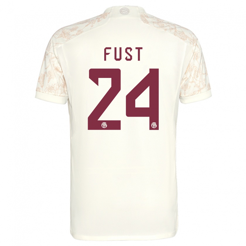 Kandiny Bambino Maglia Leon Fust #24 Bianco Kit Gara Third 2023/24 Maglietta