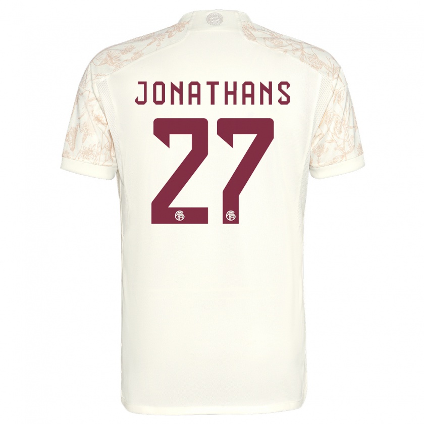 Kandiny Bambino Maglia David Jonathans #27 Bianco Kit Gara Third 2023/24 Maglietta