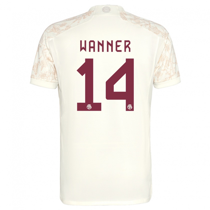 Kandiny Bambino Maglia Paul Wanner #14 Bianco Kit Gara Third 2023/24 Maglietta