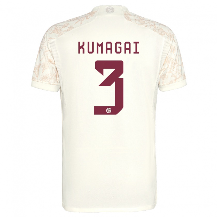 Kandiny Bambino Maglia Saki Kumagai #3 Bianco Kit Gara Third 2023/24 Maglietta