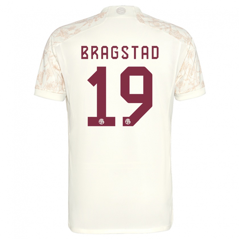 Kandiny Bambino Maglia Emilie Bragstad #19 Bianco Kit Gara Third 2023/24 Maglietta