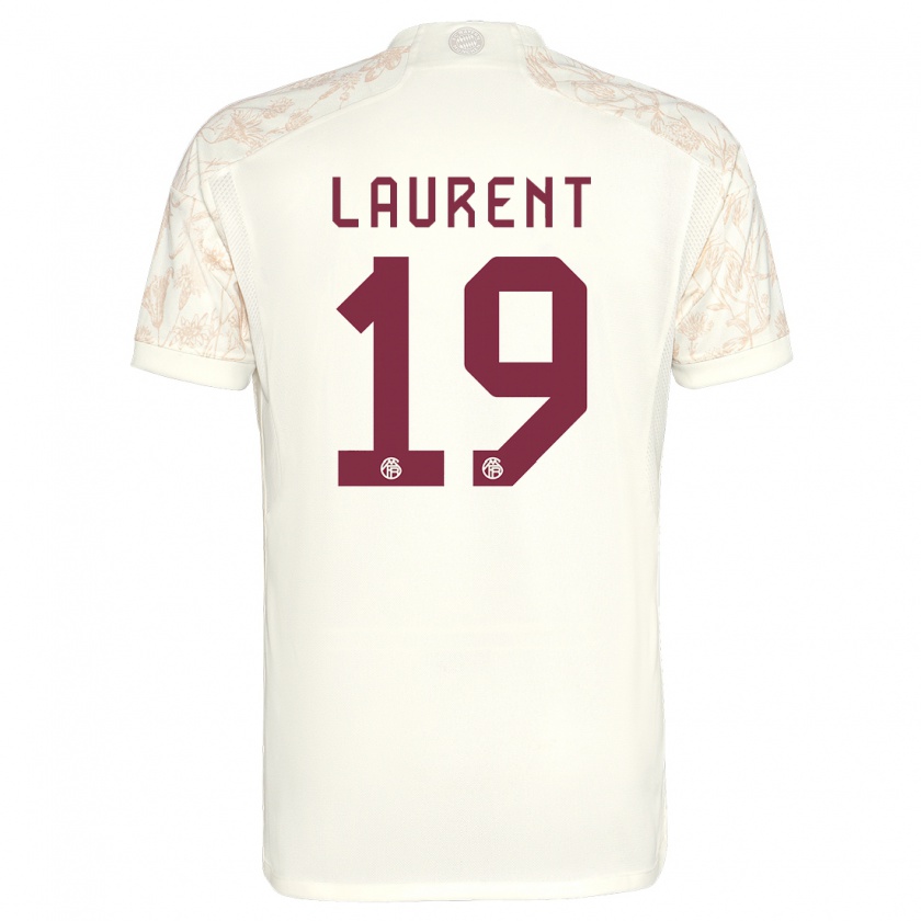 Kandiny Bambino Maglia Emelyne Laurent #19 Bianco Kit Gara Third 2023/24 Maglietta