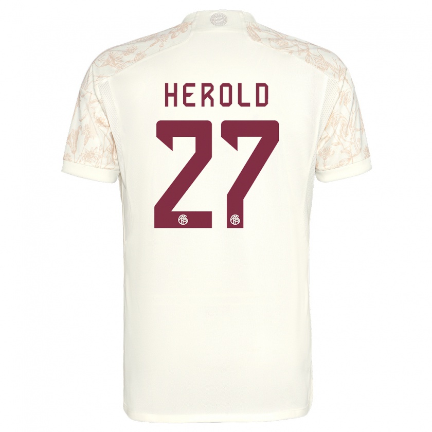 Kandiny Kinder David Herold #27 Cremefarben Ausweichtrikot Trikot 2023/24 T-Shirt Österreich