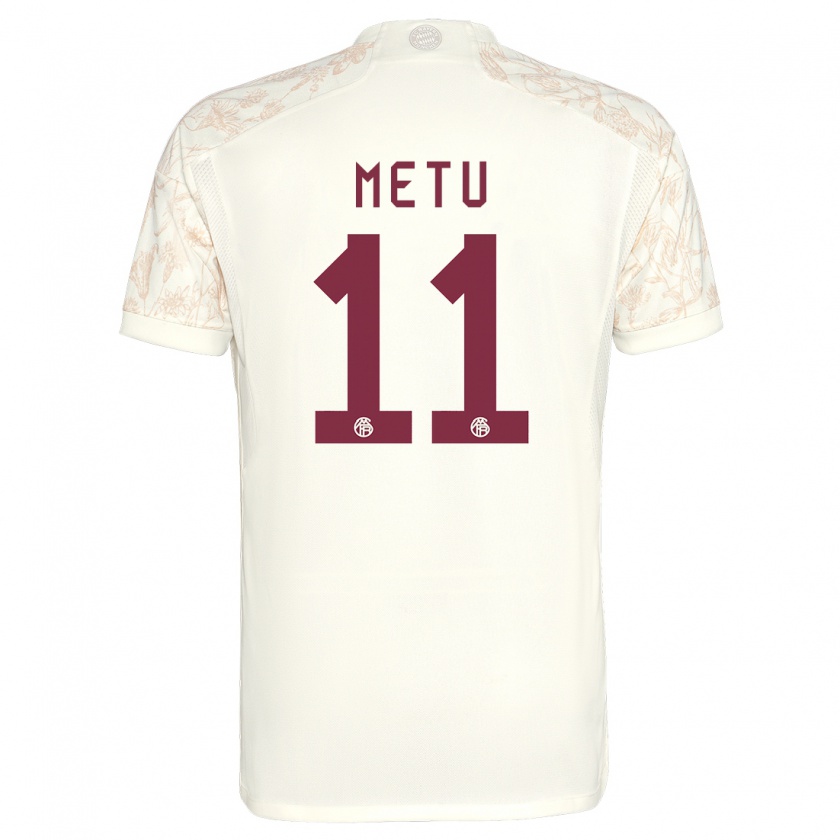 Kandiny Kinderen Emilian Metu #11 Gebroken Wit Thuisshirt Derde Tenue 2023/24 T-Shirt België