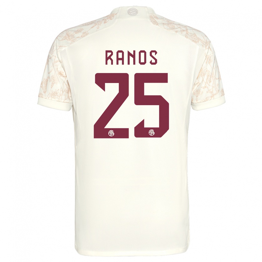 Kandiny Kinderen Grant-Leon Ranos #25 Gebroken Wit Thuisshirt Derde Tenue 2023/24 T-Shirt België