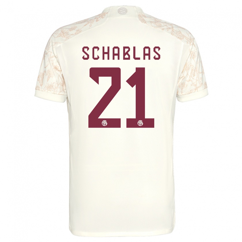 Kandiny Bambino Maglia Matteo Schablas #21 Bianco Kit Gara Third 2023/24 Maglietta