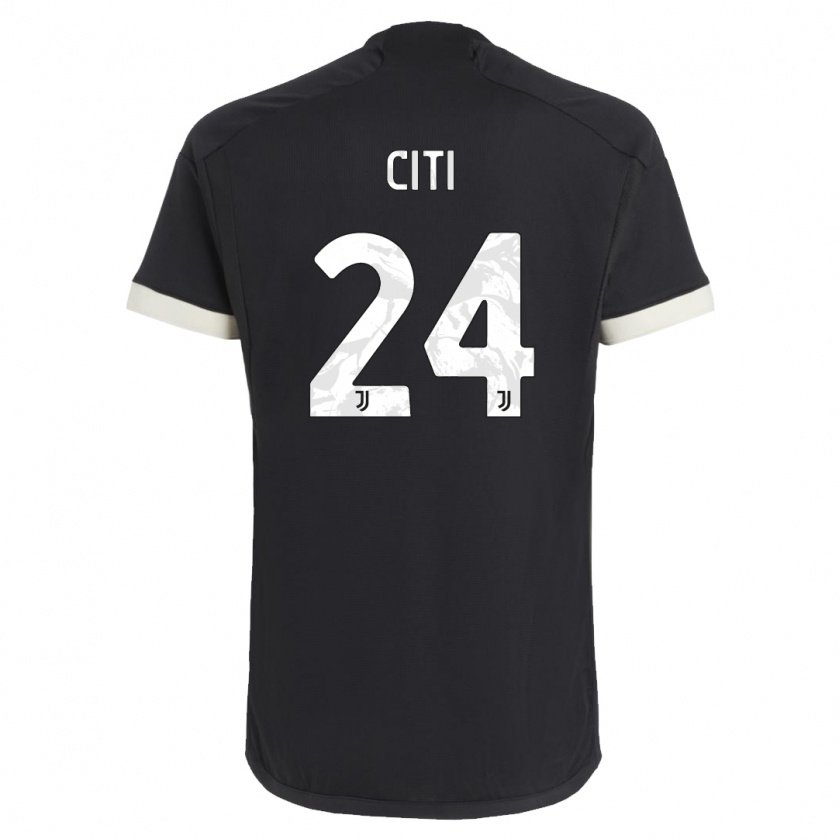 Kandiny Bambino Maglia Alessandro Citi #24 Nero Kit Gara Third 2023/24 Maglietta