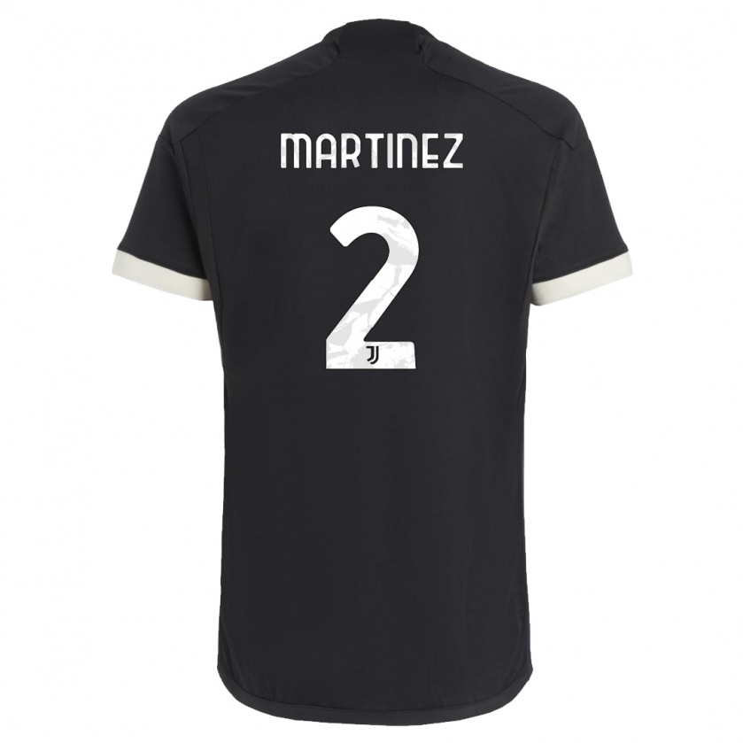 Kandiny Bambino Maglia Bruno Martinez #2 Nero Kit Gara Third 2023/24 Maglietta