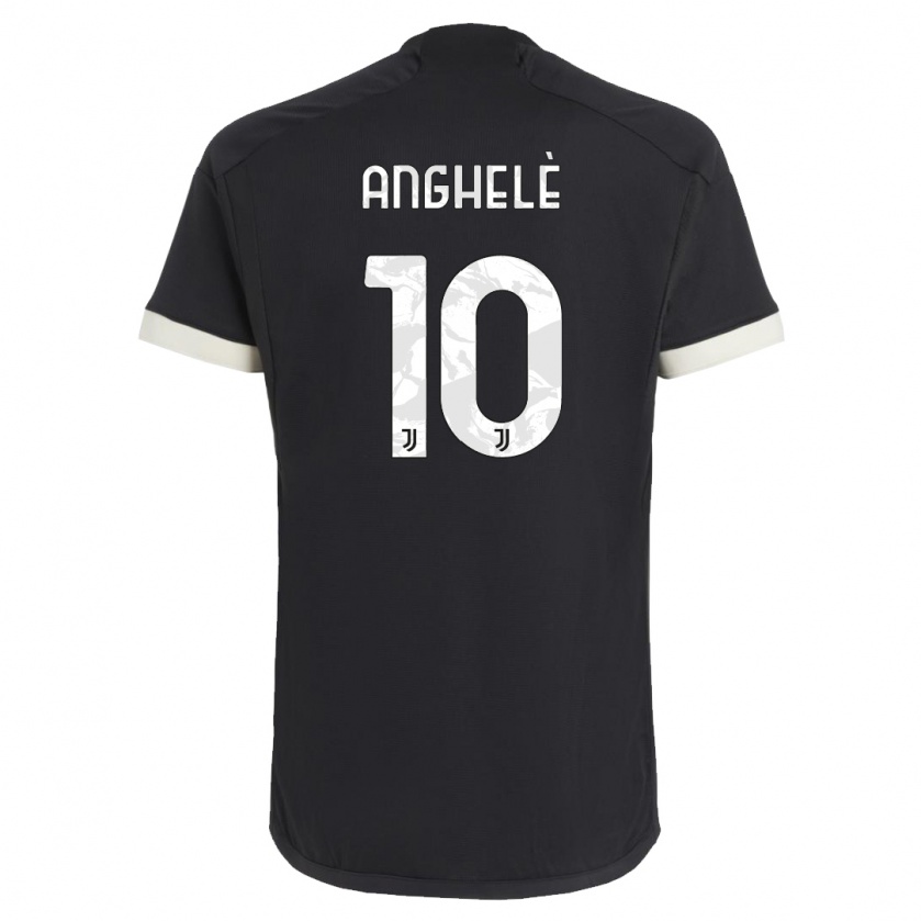 Kandiny Niño Camiseta Lorenzo Anghelè #10 Negro Equipación Tercera 2023/24 La Camisa