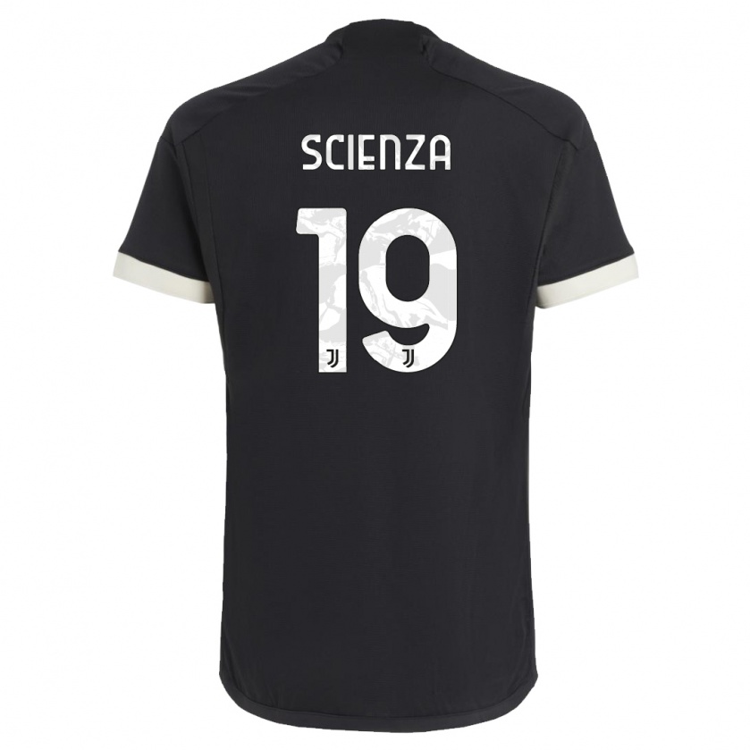 Kandiny Kinder Michele Scienza #19 Schwarz Ausweichtrikot Trikot 2023/24 T-Shirt Österreich