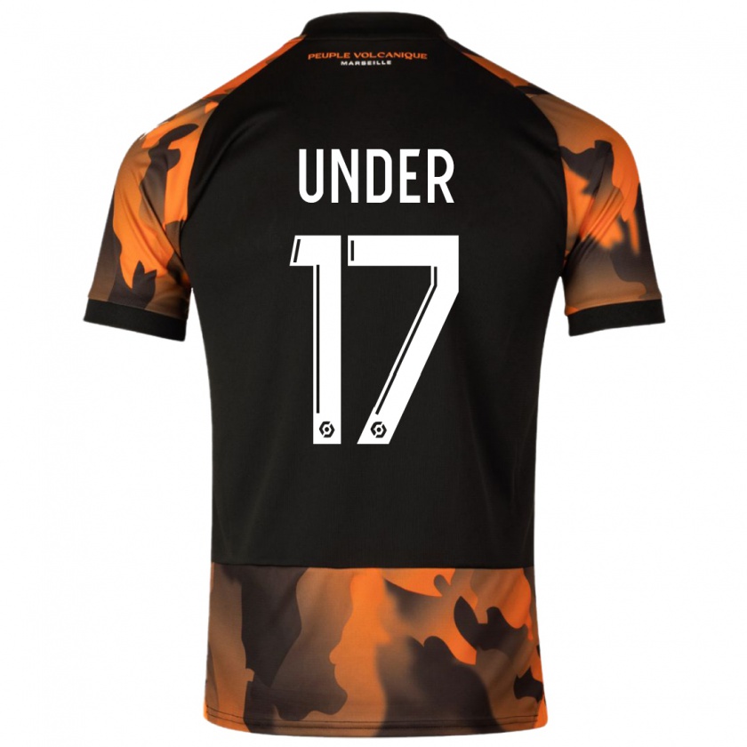 Kandiny Kinderen Cengiz Under #17 Zwart Oranje Thuisshirt Derde Tenue 2023/24 T-Shirt België