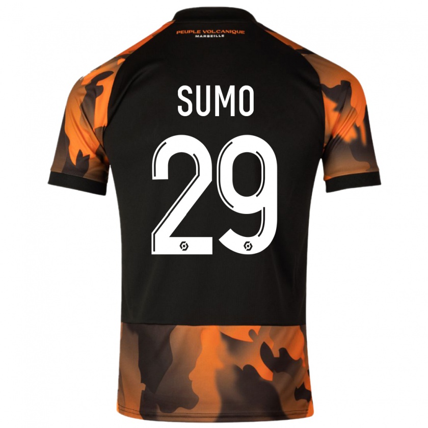 Kandiny Kinder Eva Sumo #29 Schwarzorange Ausweichtrikot Trikot 2023/24 T-Shirt Österreich