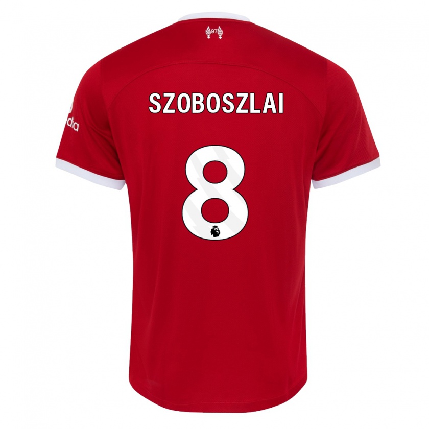 Kandiny Hombre Camiseta Dominik Szoboszlai #8 Rojo 1ª Equipación 2023/24 La Camisa