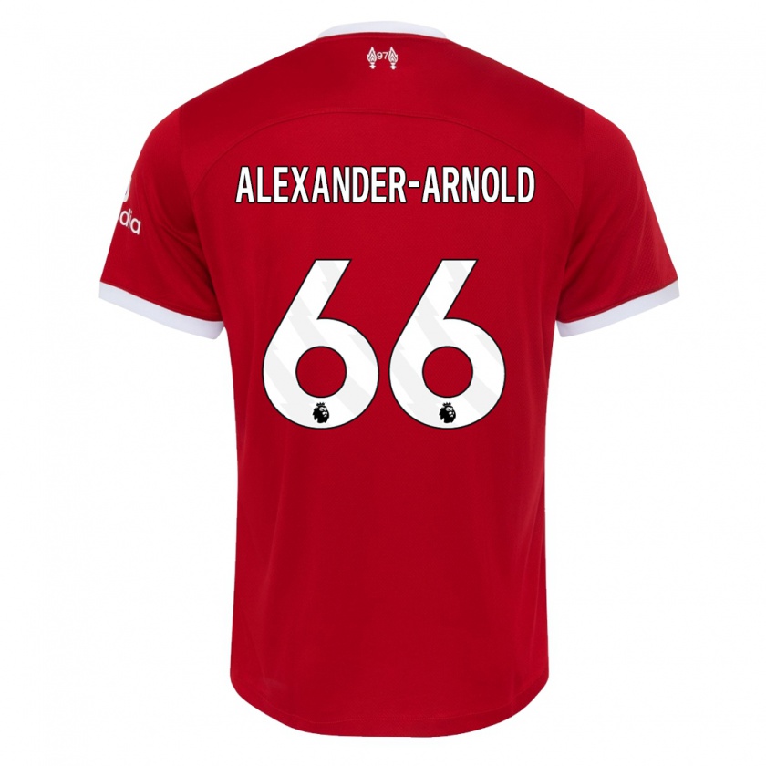 Kandiny Hombre Camiseta Trent Alexander-Arnold #66 Rojo 1ª Equipación 2023/24 La Camisa