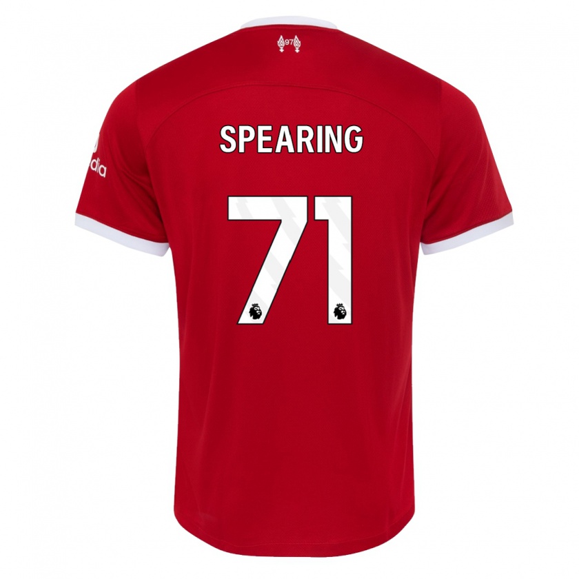 Kandiny Heren Jay Spearing #71 Rood Thuisshirt Thuistenue 2023/24 T-Shirt België