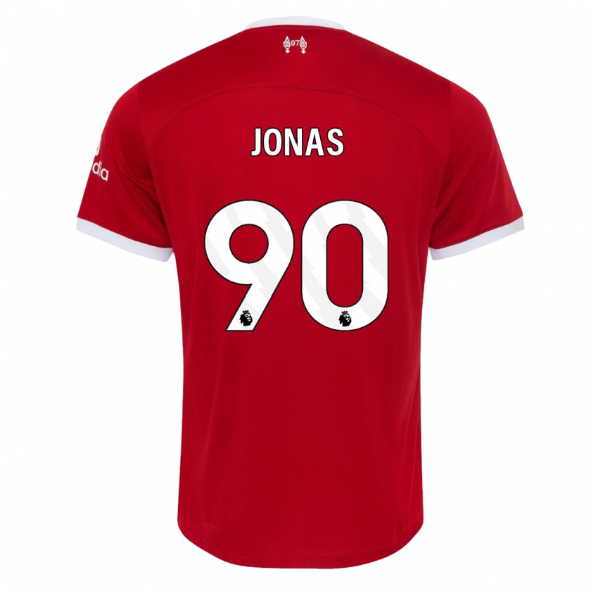 Kandiny Heren Lee Jonas #90 Rood Thuisshirt Thuistenue 2023/24 T-Shirt België