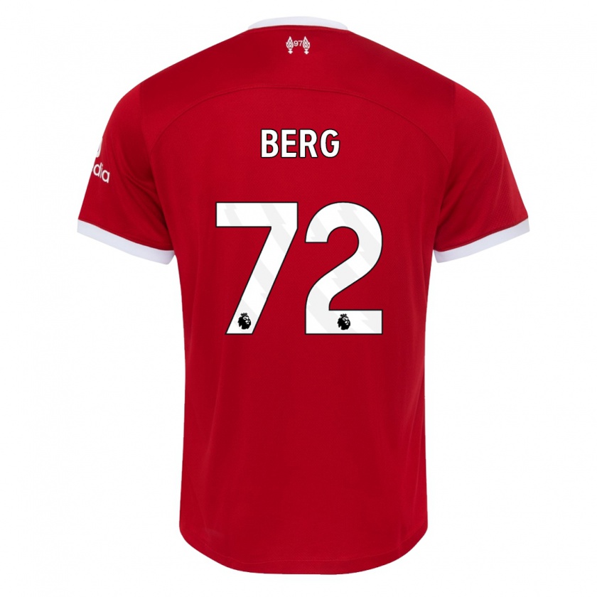 Kandiny Uomo Maglia Sepp Van Den Berg #72 Rosso Kit Gara Home 2023/24 Maglietta