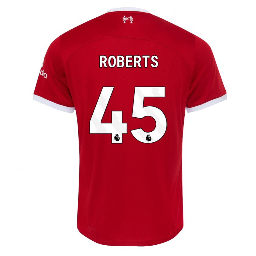 Kandiny Hombre Camiseta Iwan Roberts #45 Rojo 1ª Equipación 2023/24 La Camisa