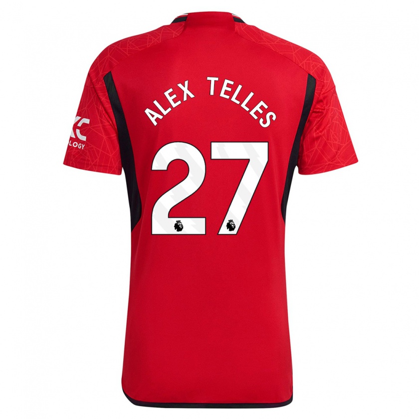 Kandiny Hombre Camiseta Alex Nicolao Telles #27 Rojo 1ª Equipación 2023/24 La Camisa México