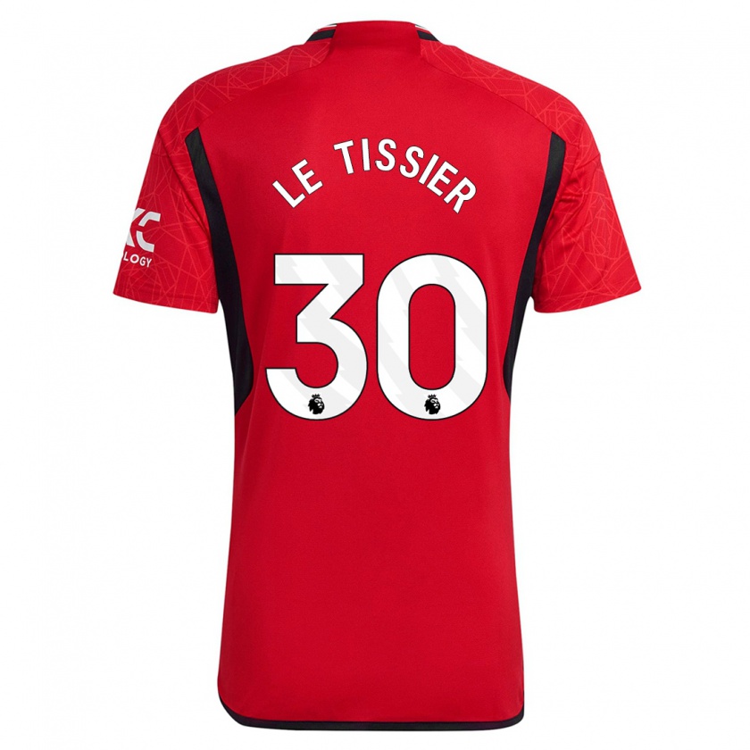 Kandiny Heren Maya Le Tissier #30 Rood Thuisshirt Thuistenue 2023/24 T-Shirt België