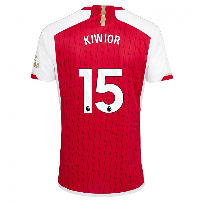 Kandiny Uomo Maglia Jakub Kiwior #15 Rosso Kit Gara Home 2023/24 Maglietta