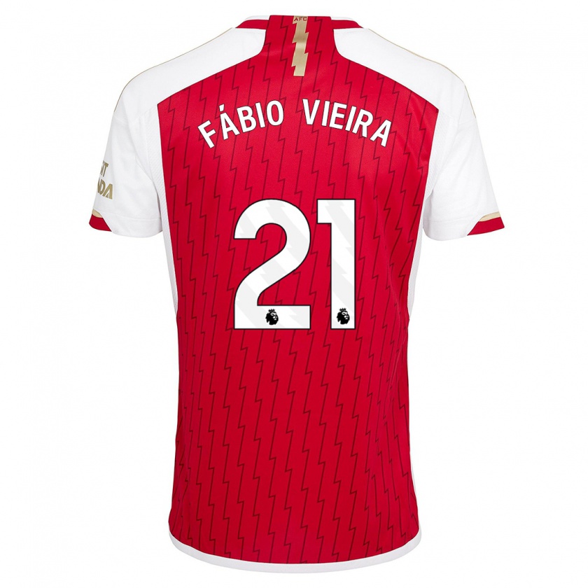 Kandiny Heren Fábio Vieira #21 Rood Thuisshirt Thuistenue 2023/24 T-Shirt België