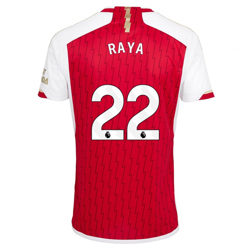 Kandiny Uomo Maglia David Raya #22 Rosso Kit Gara Home 2023/24 Maglietta