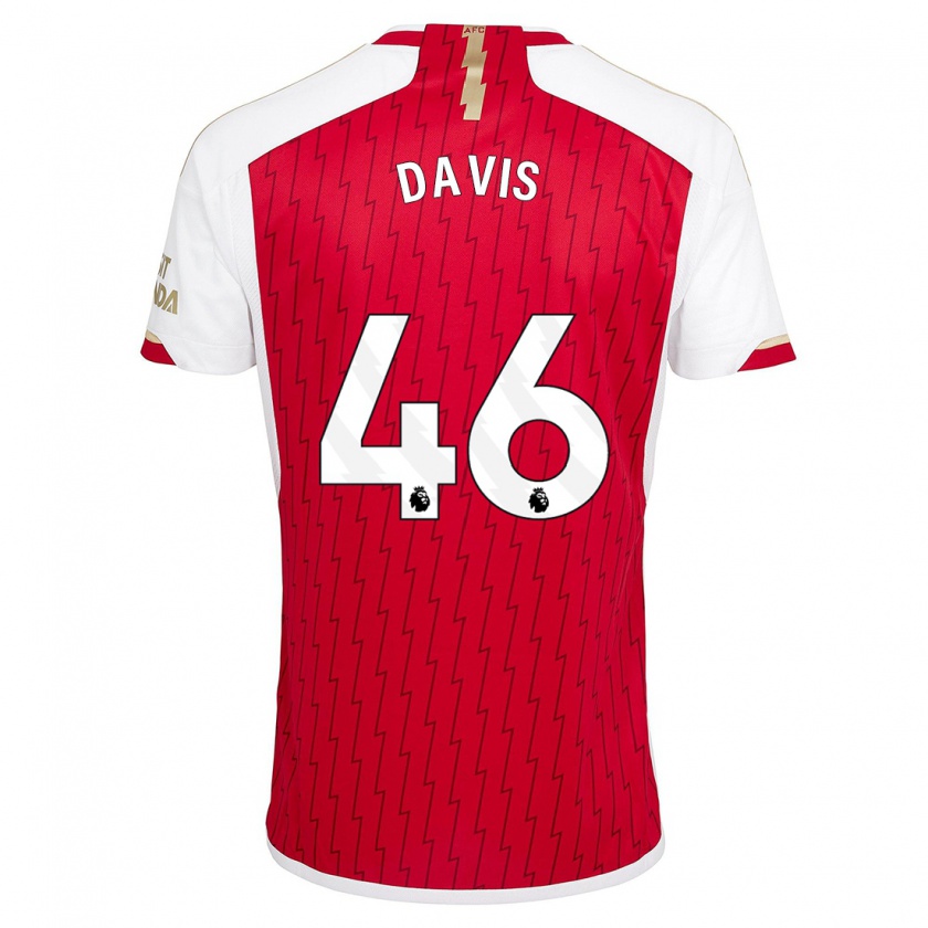 Kandiny Uomo Maglia Timi Davis #46 Rosso Kit Gara Home 2023/24 Maglietta