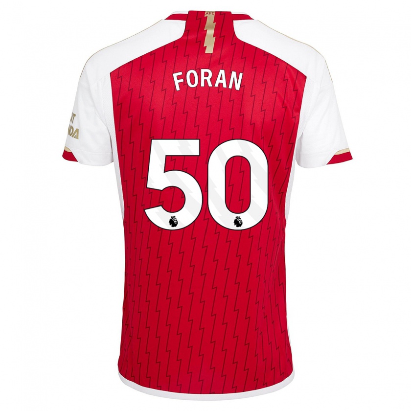 Kandiny Heren Taylor Foran #50 Rood Thuisshirt Thuistenue 2023/24 T-Shirt België