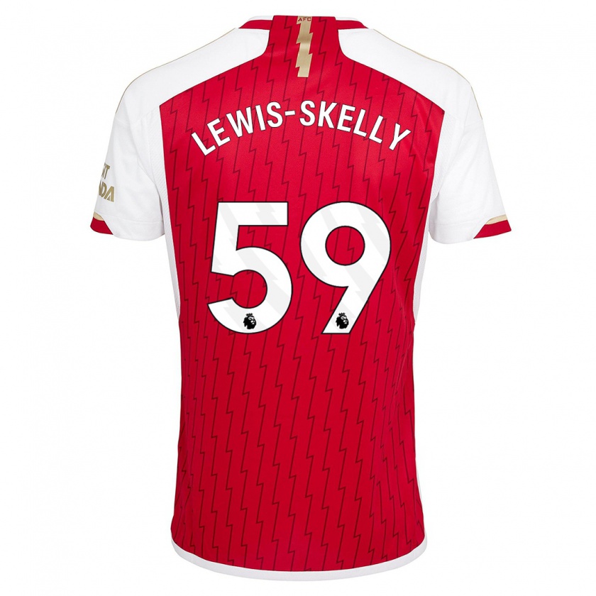 Kandiny Heren Myles Lewis-Skelly #59 Rood Thuisshirt Thuistenue 2023/24 T-Shirt België