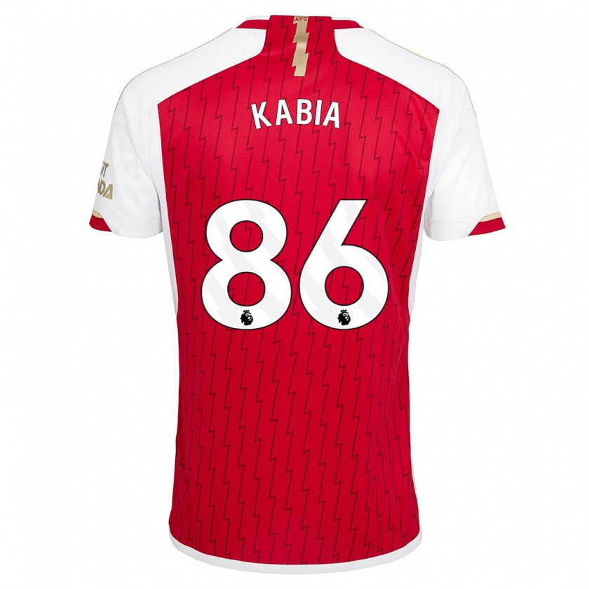 Kandiny Uomo Maglia Ismeal Kabia #86 Rosso Kit Gara Home 2023/24 Maglietta