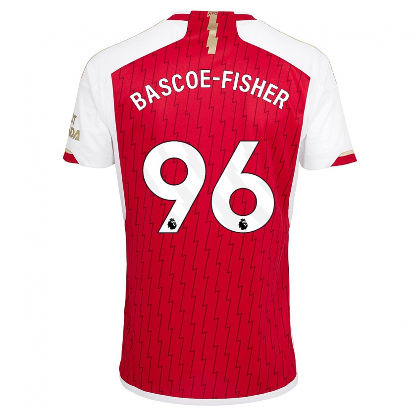 Kandiny Heren Jakai Bascoe-Fisher #96 Rood Thuisshirt Thuistenue 2023/24 T-Shirt België