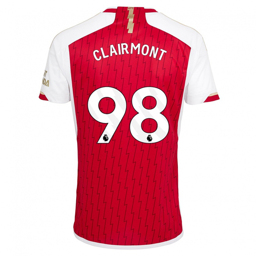 Kandiny Uomo Maglia Reece Clairmont #98 Rosso Kit Gara Home 2023/24 Maglietta