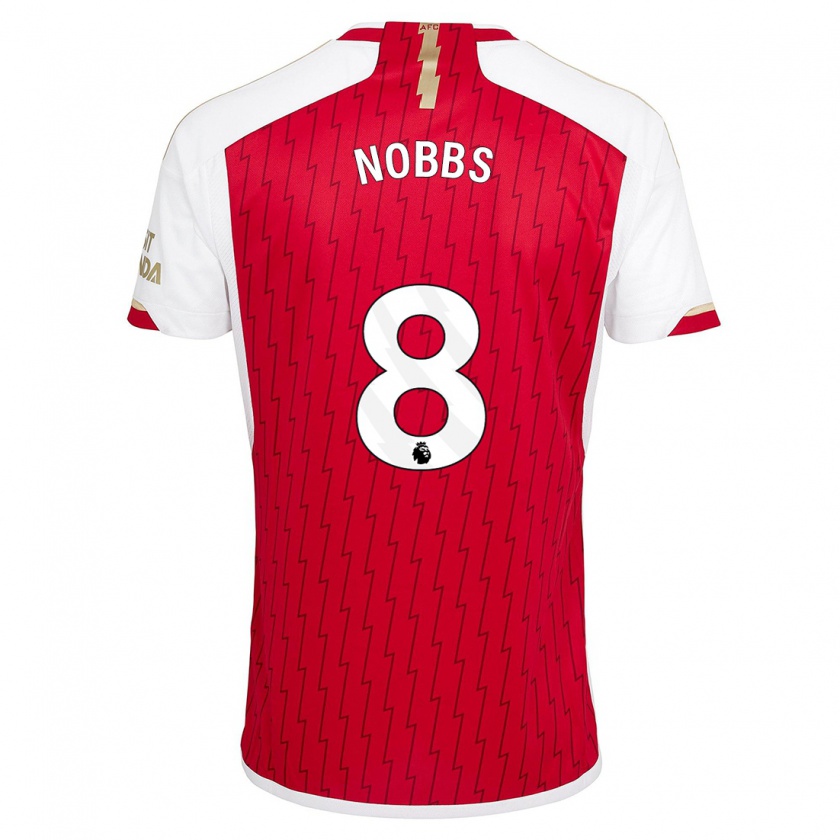 Kandiny Uomo Maglia Nobbs #8 Rosso Kit Gara Home 2023/24 Maglietta