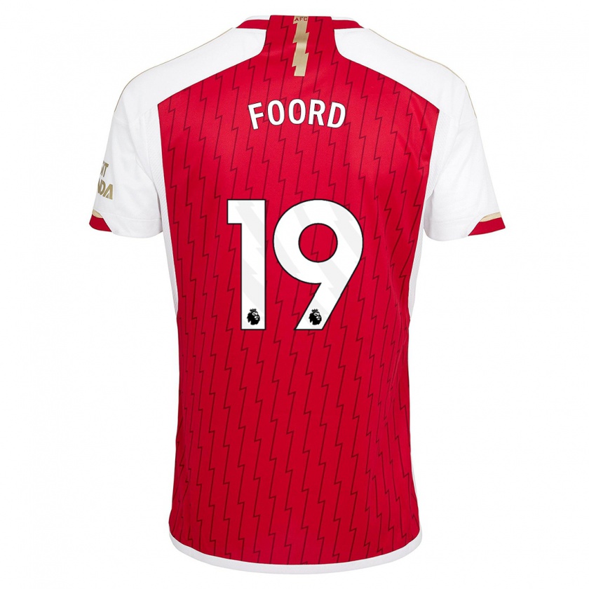 Kandiny Uomo Maglia Caitlin Foord #19 Rosso Kit Gara Home 2023/24 Maglietta