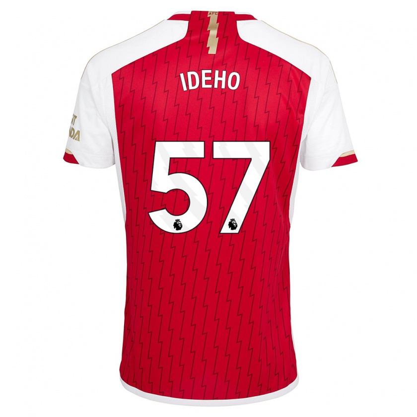 Kandiny Heren Joel Ideho #57 Rood Thuisshirt Thuistenue 2023/24 T-Shirt België