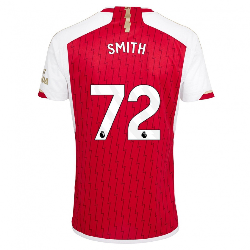 Kandiny Uomo Maglia Matt Smith #72 Rosso Kit Gara Home 2023/24 Maglietta