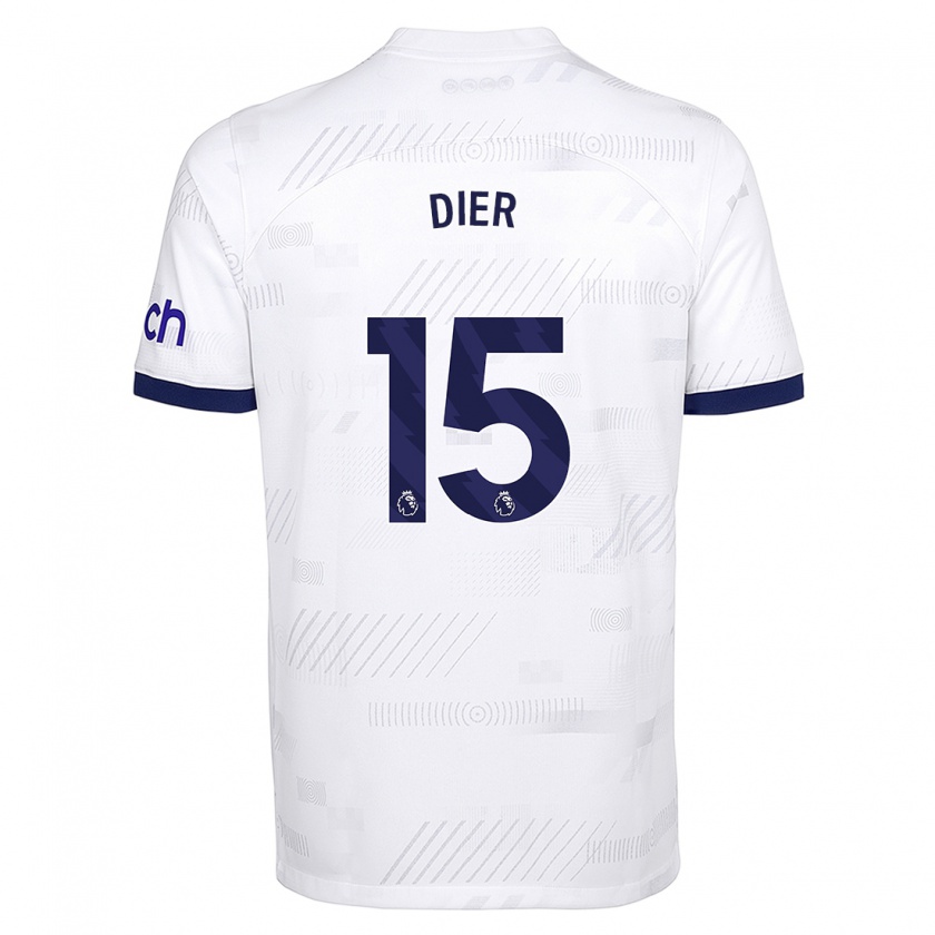 Kandiny Uomo Maglia Eric Dier #15 Bianco Kit Gara Home 2023/24 Maglietta