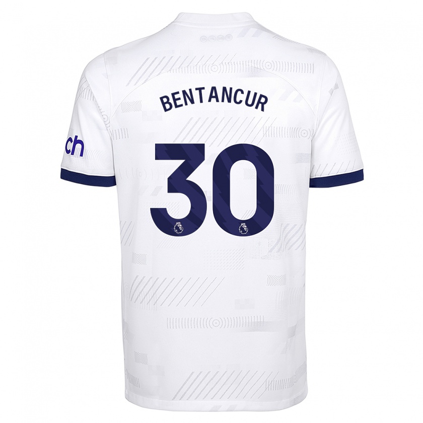 Kandiny Heren Rodrigo Bentancur #30 Wit Thuisshirt Thuistenue 2023/24 T-Shirt België